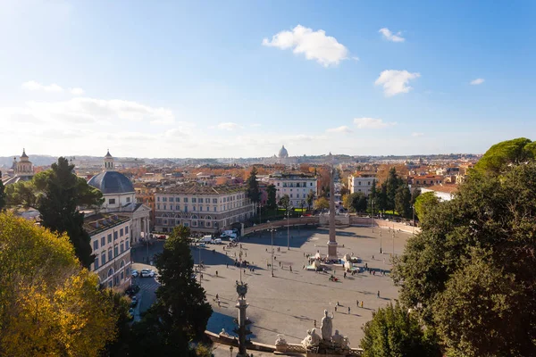 Πλατεία Λαού Ρώμη, Piazza del Popolo, Ρόμα — Φωτογραφία Αρχείου