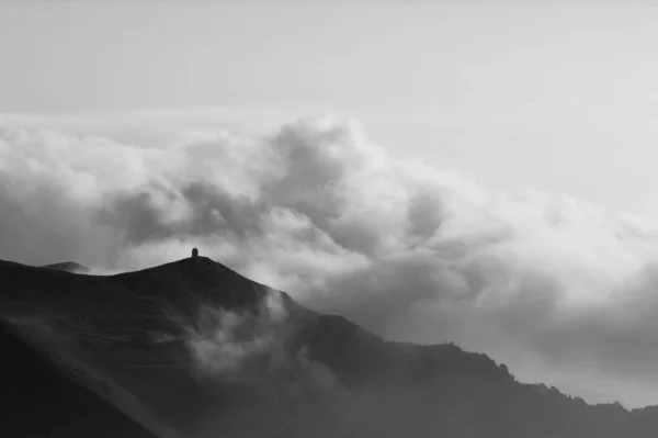 Hegyi táj. Mount Grappa panoráma, Olasz Alpok — Stock Fotó