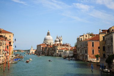 Canal Grande manzaralı, Venedik, İtalya. İtalyan simgesi