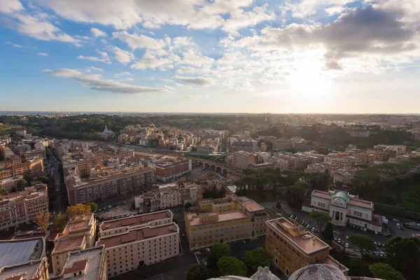 Με εναέρια θέα στη Ρώμη, Ρομά. Ιταλικό τοπίο — Φωτογραφία Αρχείου