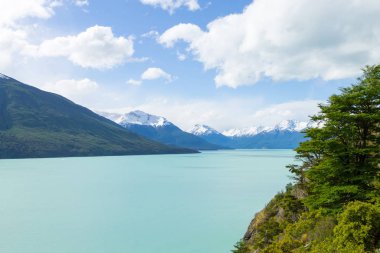 Argentino Gölü manzara, Perito Moreno Buzulu alan, Patagonya