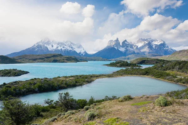 Chileens Patagonië landschap, Torres del Paine National Park — Stockfoto