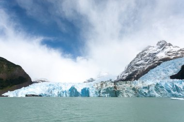 Arjantin Gölü 'nden Spegazzini Buzulu manzarası, Patagonya manzarası, Arjantin. Lago Argentino