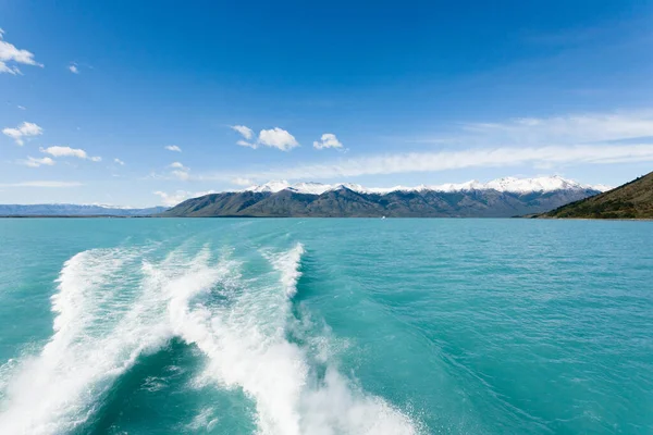 Navegação Lago Argentino Paisagem Patagônia Argentina Panorama Patagónico — Fotografia de Stock