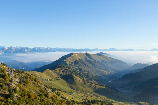 Hegyi Táj Mount Grappa Panoráma Olasz Alpok Olaszország — Stock Fotó