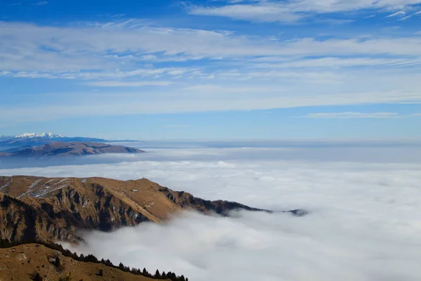 Talyan Alpleri Nden Dağ Manzarası Monte Grappa Üstten Görünüm — Stok fotoğraf