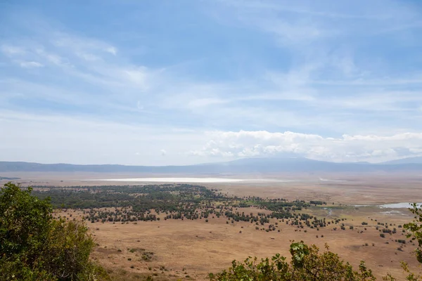 Ngorongoro Crater Aerial View Tanzania Africa Tanzania Landscape — Stock Photo, Image