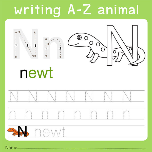 Любитель писать a-z животное n
