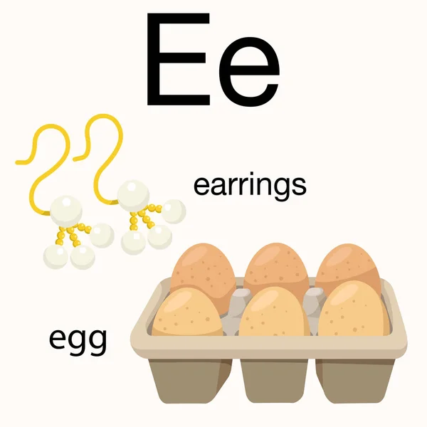 Ilustrador de vocabulario electrónico — Vector de stock