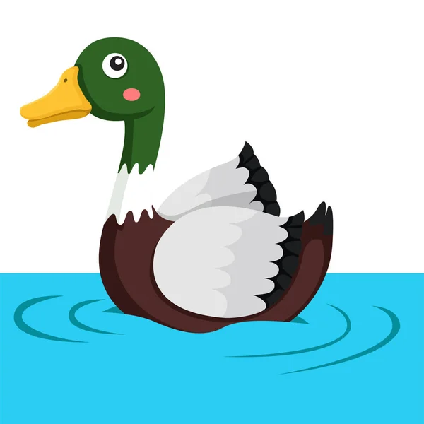 Illustrator of duck animal — Stock Vector