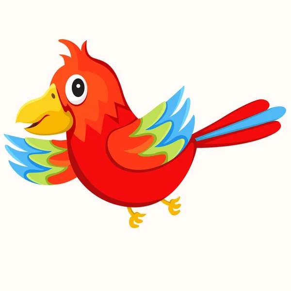 Illustrateur de perroquet isolé — Image vectorielle