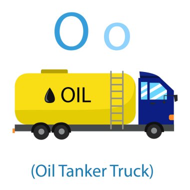 Illustrator o petrol tankeri kamyon