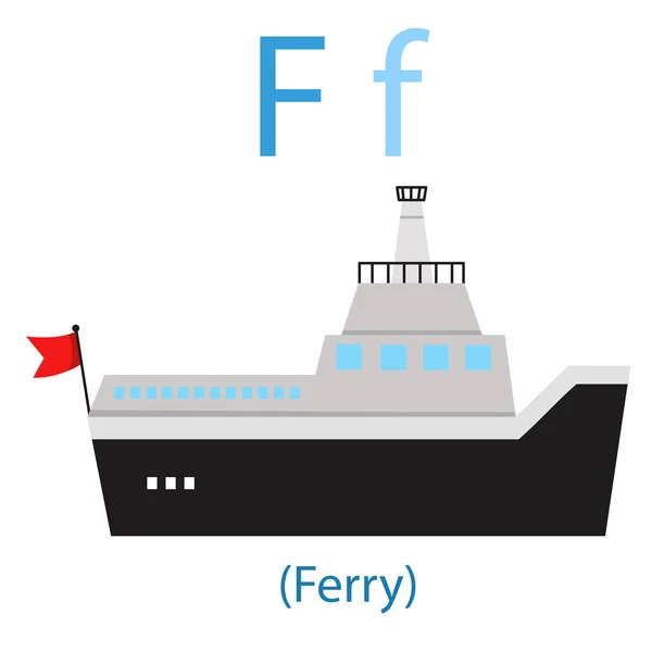 Εικονογράφος του F για πλοίο — Διανυσματικό Αρχείο