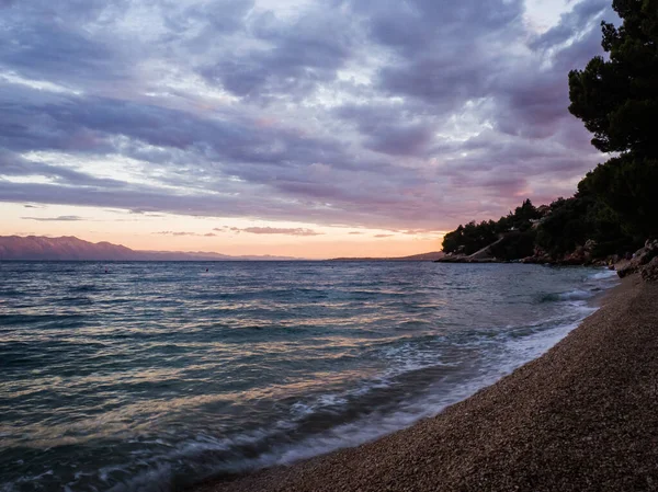 Sunset Mediterranean Sea Drvenik Croatia — Stock Photo, Image