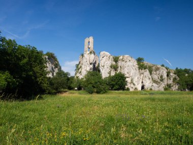 Yetim Kalesi - Palava 'da romantik harabe, Çek Cumhuriyeti, yürüyüş tatili