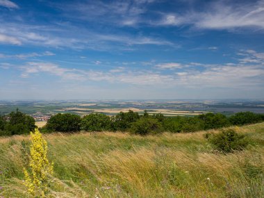 Pavlov Hills 'in güzel doğası, Çek Cumhuriyeti, yürüyüş tatili