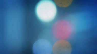 Güzel Bokeh araba ışıklar