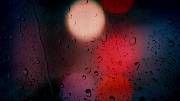 Světla auta v noci déšť Bokeh