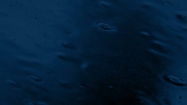 Ciel Lumière Pluie Gros plan Dans L'obscurité 