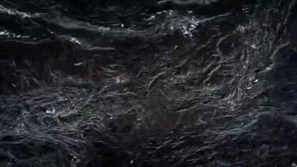 Dark River-oppervlak — Stockvideo