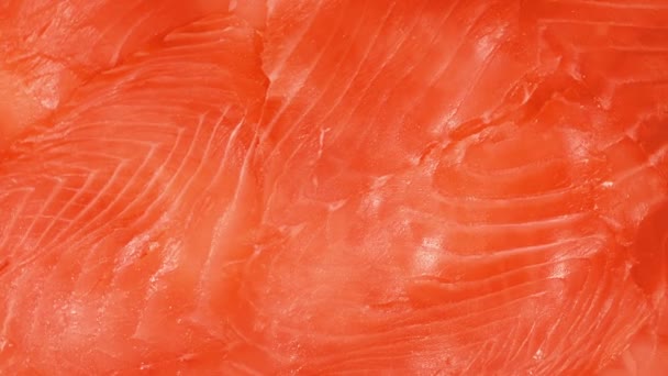 Smoked Salmon Rotating — Stock Video