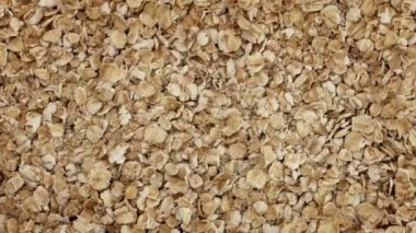 Kahvaltı yulaf Closeup döndürme