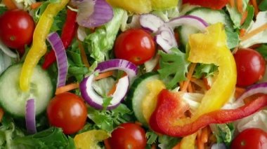 Genel gider atış taze salata dönen karışık