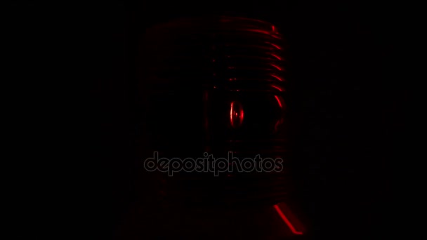 Lampeggiante Luce Allarme Rosso — Video Stock