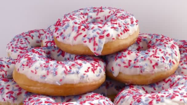 Piring Donuts Memutar — Stok Video