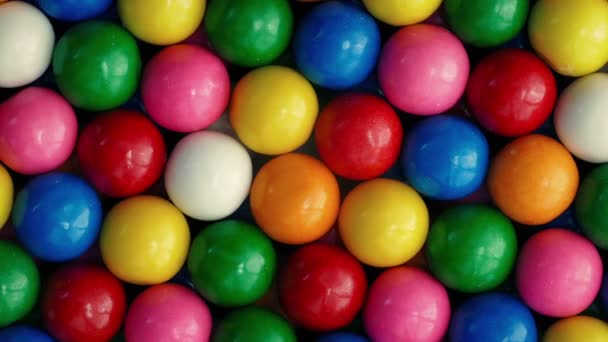 Bubblegum Bollar Roterande Närbild — Stockvideo