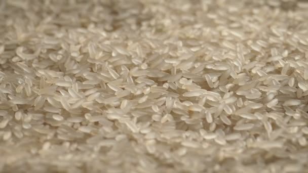 Hromada Rýže Zrna Closeup — Stock video