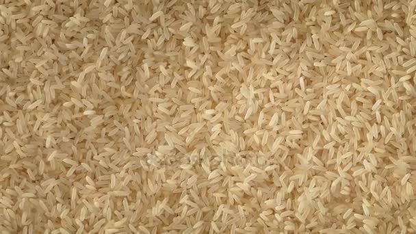 Arroz Girando Lentamente Primer Plano — Vídeos de Stock