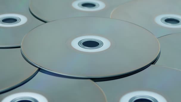 Discos Blu Ray Rotativos — Vídeo de Stock