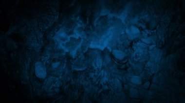 Geceleri vahşi doğada nehrinde bakıyor