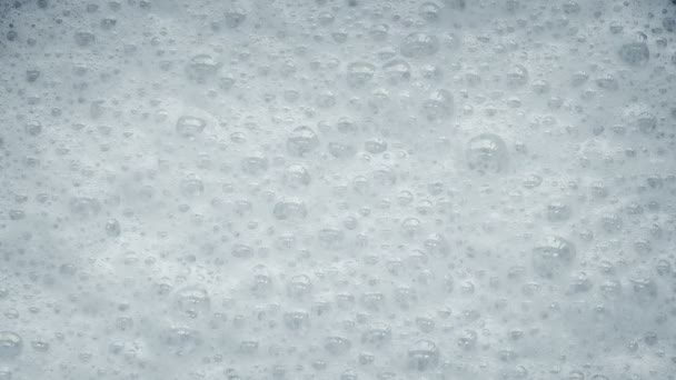 White Foam Bubbles Popping — Stock Video