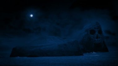 Moon yukarıdaki ile korkunç kafatası Adası