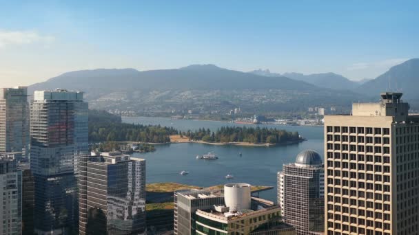 Ванкувер Waterfront Сонячний День — стокове відео
