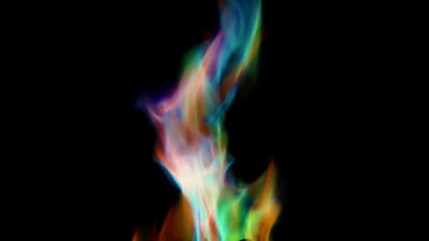 Pan Mystical Color Fire — Stock Video
