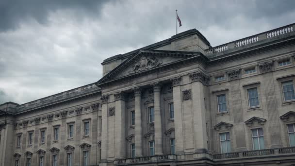 Dramatyczny Widok Buckingham Palace — Wideo stockowe