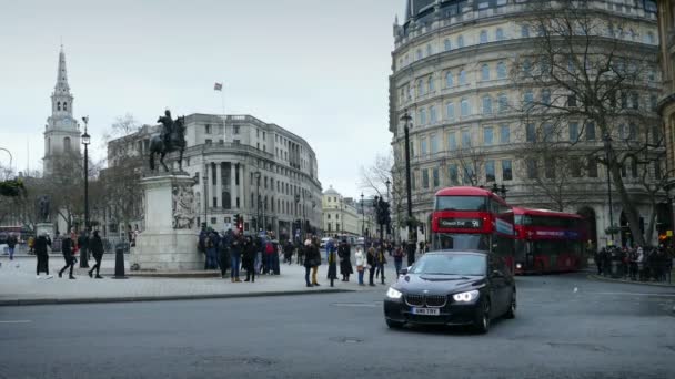 Londra Nın Merkezinde Trafik Londra Ngiltere Nisan 2018 — Stok video