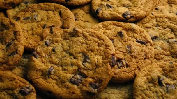 おいしいクッキーをトラッキング ショット — ストック動画