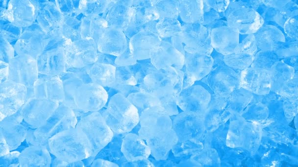 Čistě Modré Kostky Ledu Hromada — Stock video