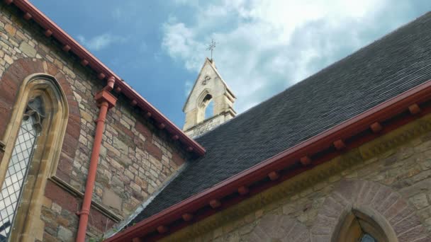 Sun Lights Spire Στο Κτίριο Της Εκκλησίας — Αρχείο Βίντεο