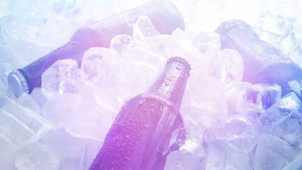 Bières sur glace tournant à la fête 