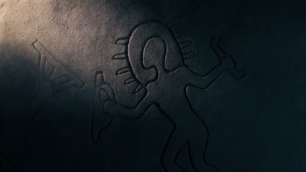 Astronaut Cave Carving Ray Light — 비디오