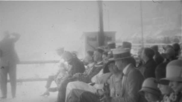 Passagers Sur Bateau Croisière Vintage 8Mm — Video