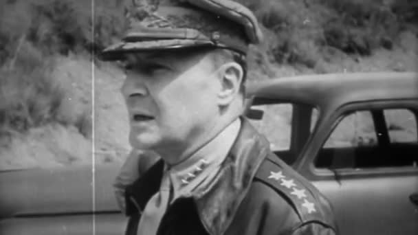 Deuxième Guerre Mondiale Les Officiers Nazis Afrique Nord — Video
