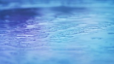 Yağmurlu Yüzeyde Yansıyan Renkli Neon Işıkları