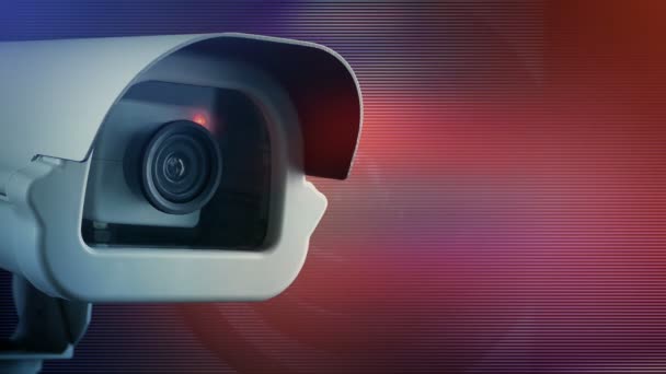 Güvenlik Kameralı Cctv Işıklı Montaj — Stok video