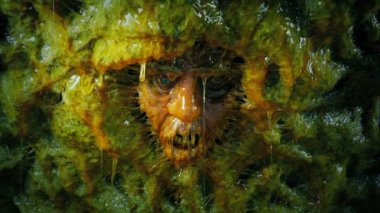 Uzaylı Kozasındaki Adam Salya akıtıyor